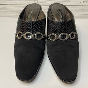 BRIGHTON Women's SINGER‎ Black Mules Sz 9
